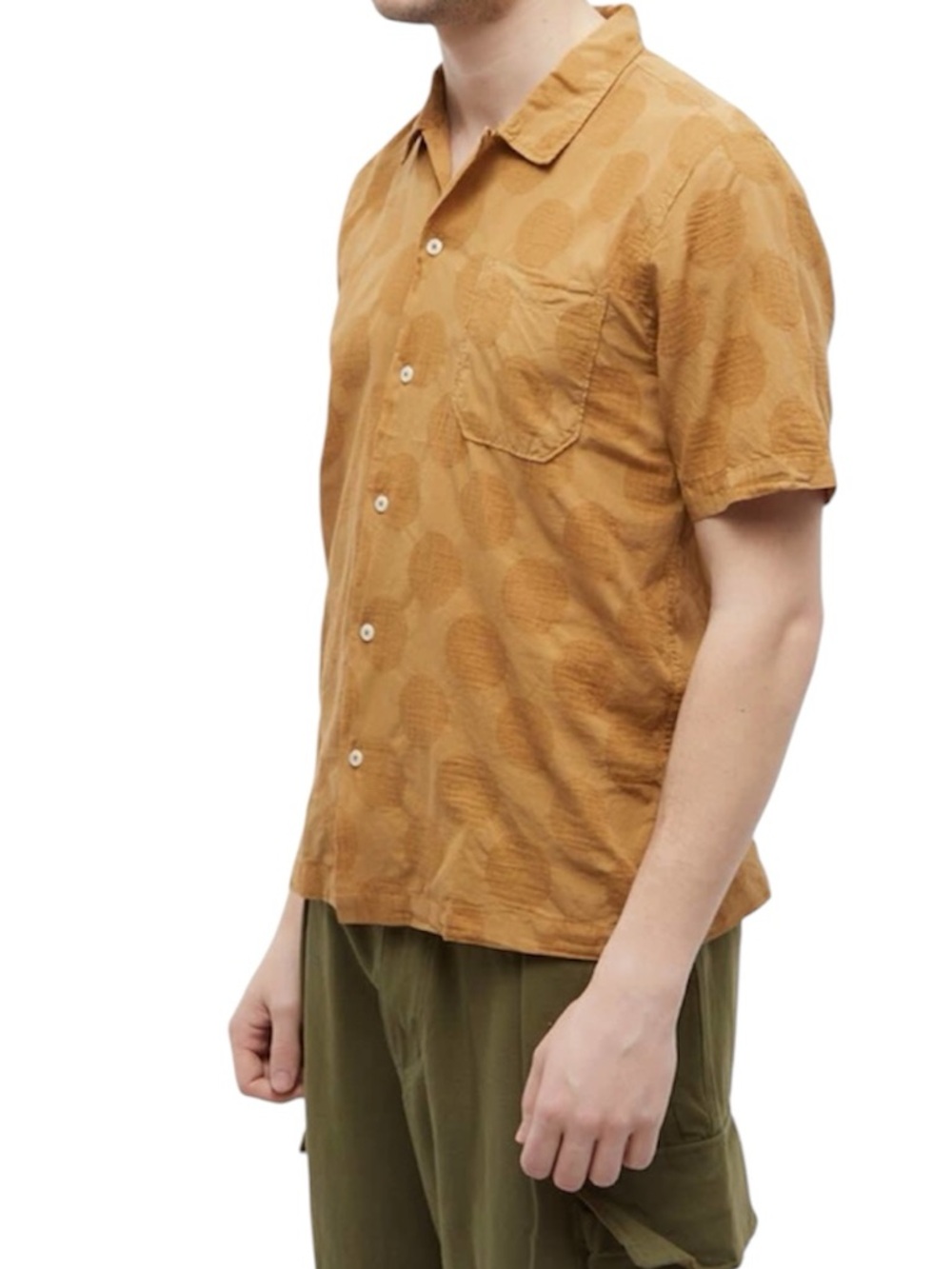 Universal Works Men’s Dot Cotton Road Shirt Cumin